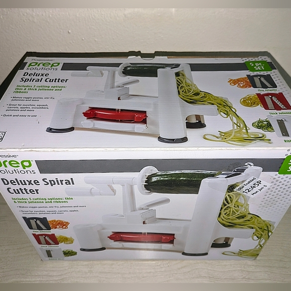 Progressive Prep Solutions Deluxe Spiral Cutter 5-pc Set - Vegetable Noodle Make - Picture 5 of 8